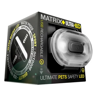 Colgante luminoso Max & Molly Matrix Ultra LED para perros - Negro