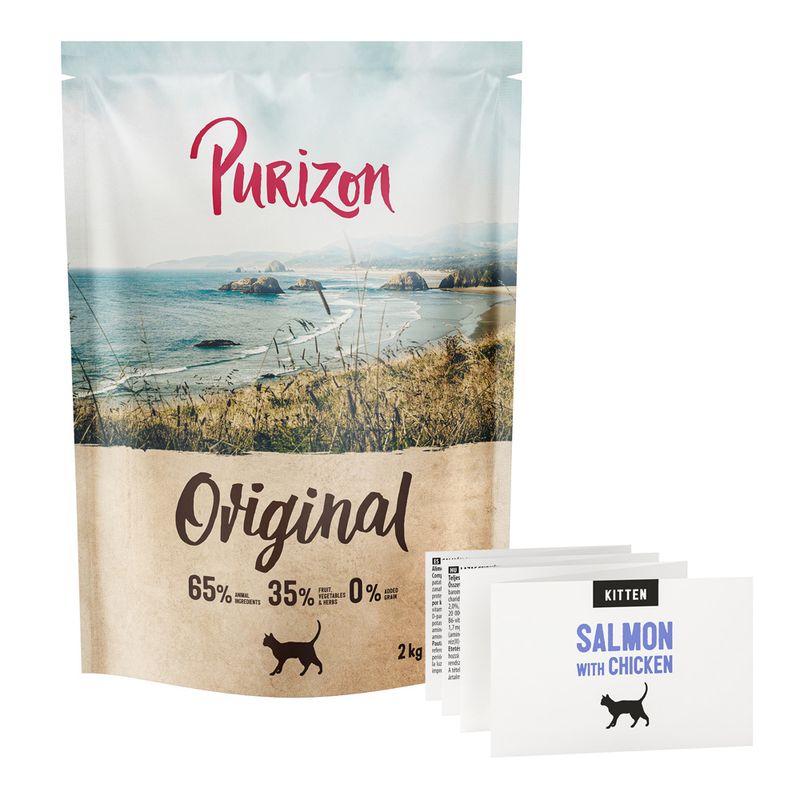 Purizon Kitten Somon cu pui - fără cereale : cumpără ieftin