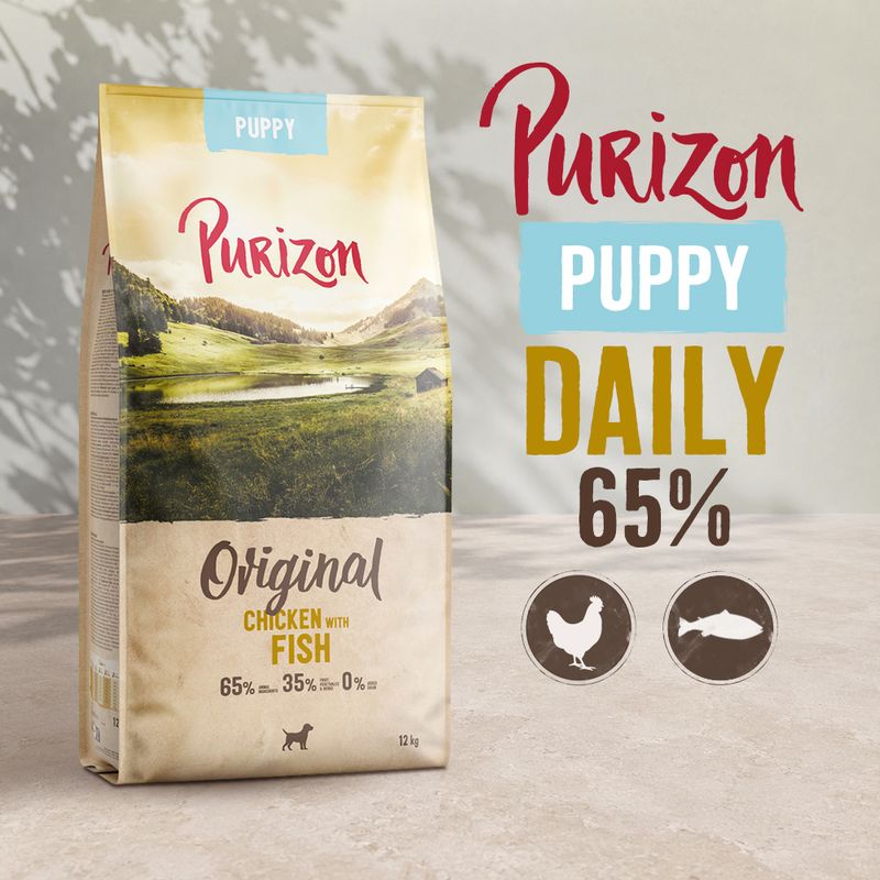 Purizon Puppy Kip met Vis - graanvrij
