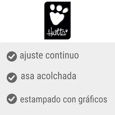 Hurtta. ajuste continuo, asa acolchada, estampado con gráficos