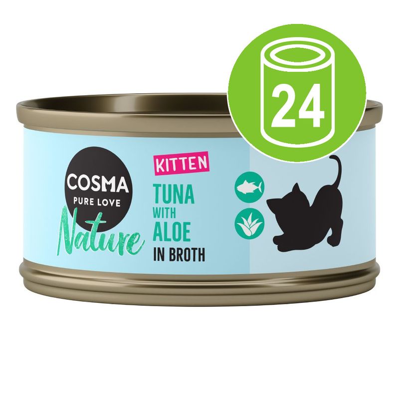 Økonomipakke Cosma Nature Kitten 24 x 70 g