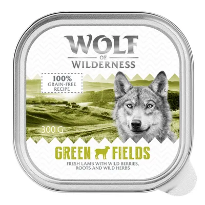 Wolf of Wilderness Green Fields, 300g, 100% grain-free recipe with fresh lamb, wild berries, roots and herbs.