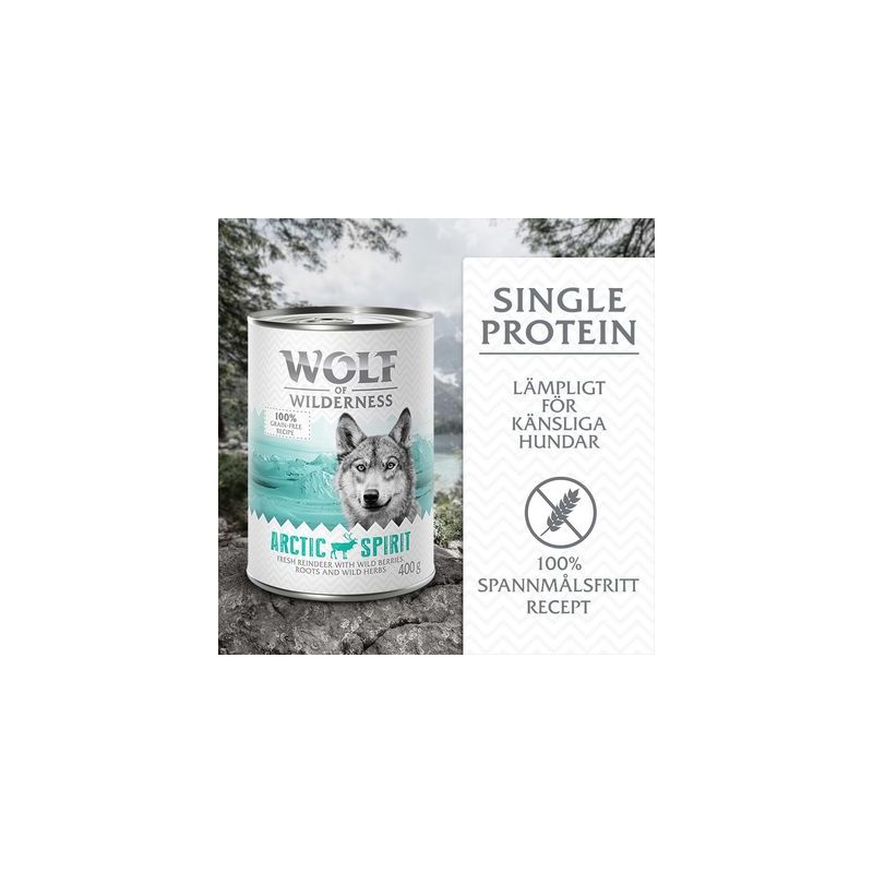 Sparpack Wolf of Wilderness Adult - Single Protein 12 x 400 g