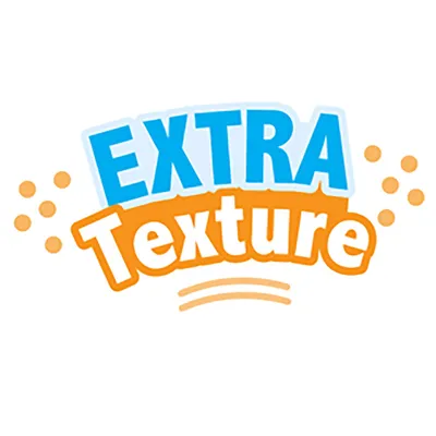 Extra Texture. Hinweis auf besondere Textur des Produkts.