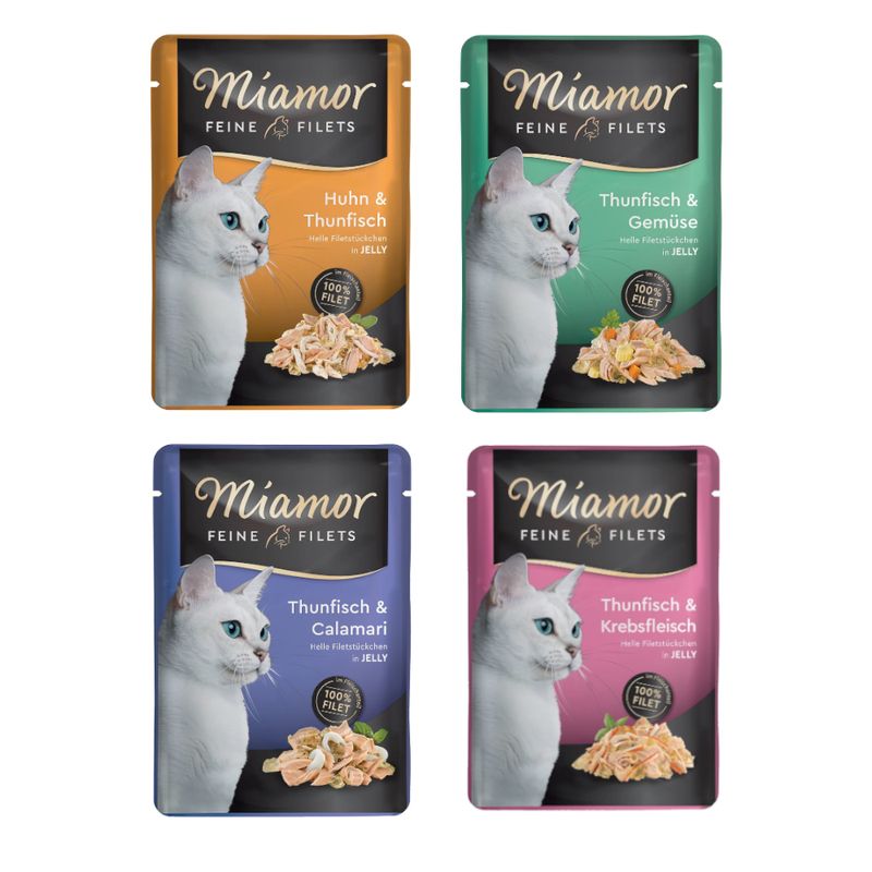 Testez-les! Miamor Filets fins en gelée 4 x 100 g