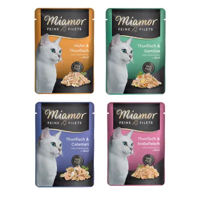 Testez-les! Miamor Filets fins en gelée 4 x 100 g