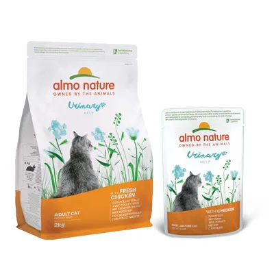 Almo Nature Holistic Urinary Help 2 kg pienso + 6 x 70 g sobres ¡con descuento!