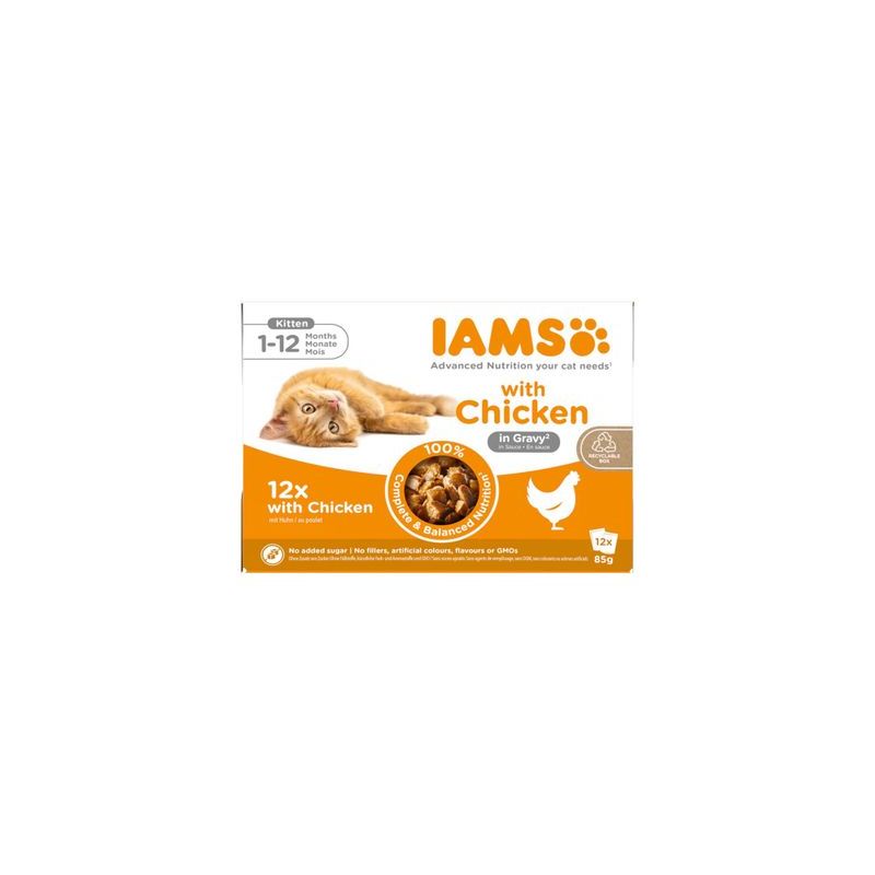 IAMS Advanced Nutrition Kitten Kip in Saus