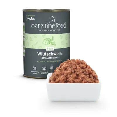 Sparpaket catz finefood Monoprotein zooplus 24 x 400 g - Wildschwein Sparpaket catz finefood Monoprotein zooplus 24 x 400 g - Wildschwein