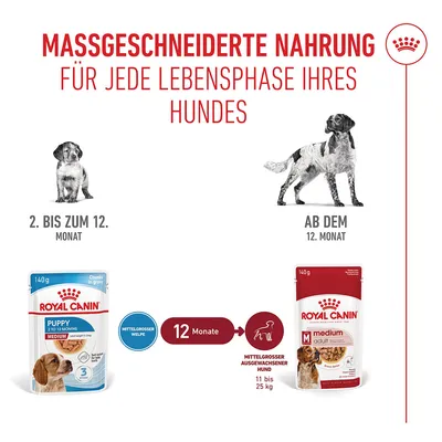 Royal Canin Medium Puppy en sauce pour chiot