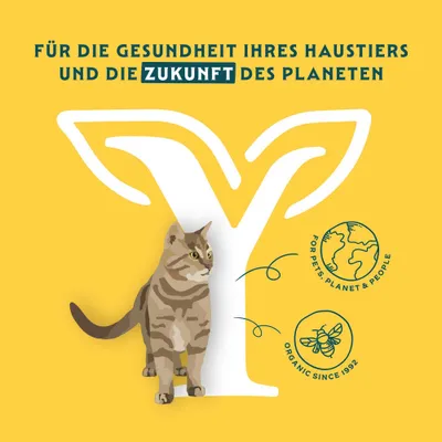 Für die Gesundheit Ihres Haustiers und die Zukunft des Planeten. For pets, planet & people. Organic since 1992.
