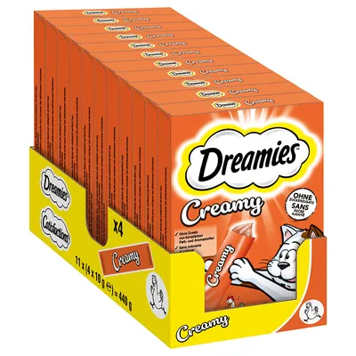 Dreamies Creamy Snacks - Saver Pack: Tasty Chicken (44 x 10g) Dreamies Creamy Snacks - Saver Pack: Tasty Chicken (44 x 10g)