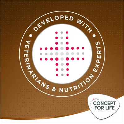 Developed with veterinarians and nutrition experts. Concept for Life.