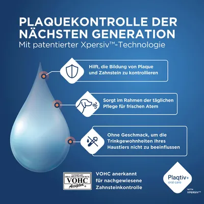 Plaquekontrolle der nächsten Generation mit Xpersiv-Technologie. Hilft Plaque zu kontrollieren, sorgt für frischen Atem, ohne Geschmack. VOHC anerkannt für Zahnsteinkontrolle. Plaquekontrolle der nächsten Generation mit Xpersiv-Technologie. Hilft Plaque zu kontrollieren, sorgt für frischen Atem, ohne Geschmack. VOHC anerkannt für Zahnsteinkontrolle.