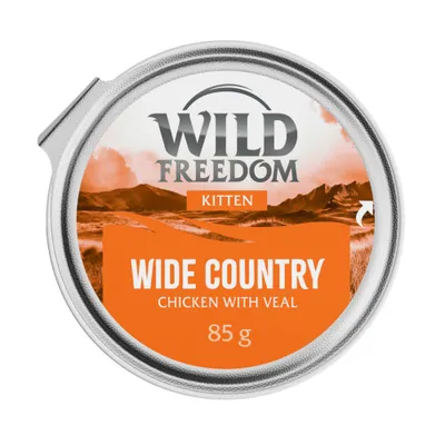Wild Freedom Kitten vanička 6 x 85 g - Wide Country teľacie a kuracie Wild Freedom Kitten vanička 6 x 85 g - Wide Country teľacie a kuracie