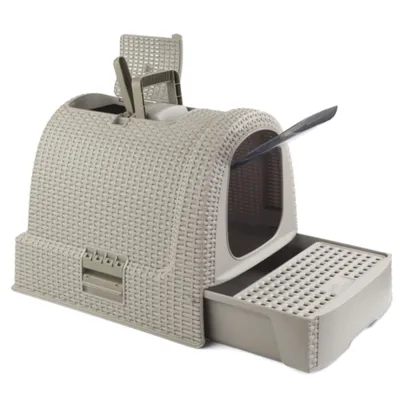 Toilette per gatti Curver - grigio: L 51 x P 38,5 x H 39,5 cm