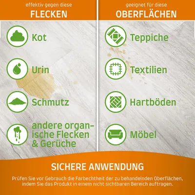 Destructeur d'odeurs et détachant Nature's Miracle - taches incrustées