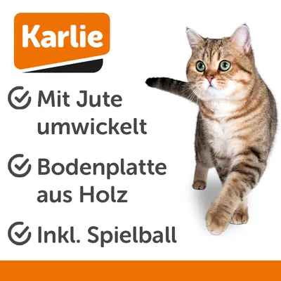 Boule à griffer en bois Karlie Baltiko pour chat