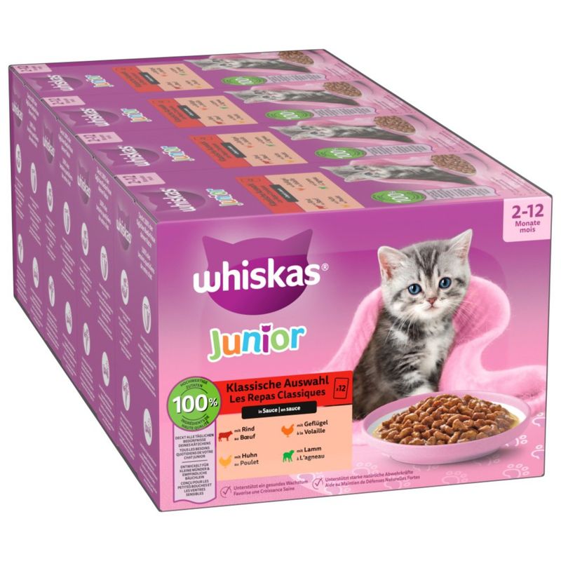 Megapack Whiskas Junior Frischebeutel 24 x 85 g