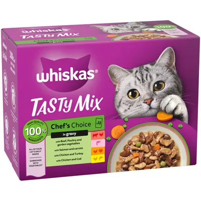 Whiskas 1+ Pouches Mega Multibuy 96 x 85g Whiskas 1+ Pouches Mega Multibuy 96 x 85g