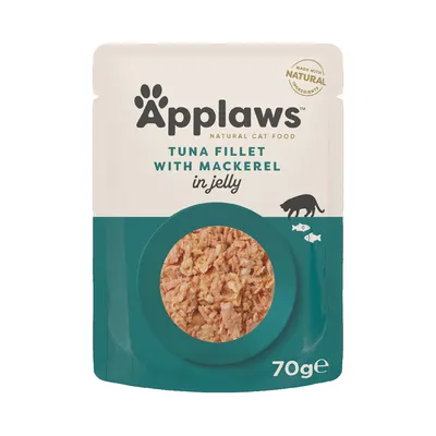Applaws Pouches Cat Food in Jelly Mixed Pack 12 x 70g - cat wet food - Fish Selection - 3 Varieties (12 x 70g) Applaws Pouches Cat Food in Jelly Mixed Pack 12 x 70g - cat wet food - Fish Selection - 3 Varieties (12 x 70g)
