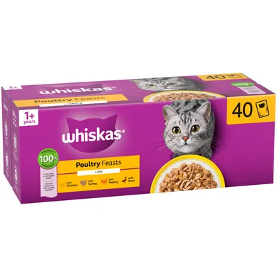 Whiskas 1+ Poultry Feasts in Jelly