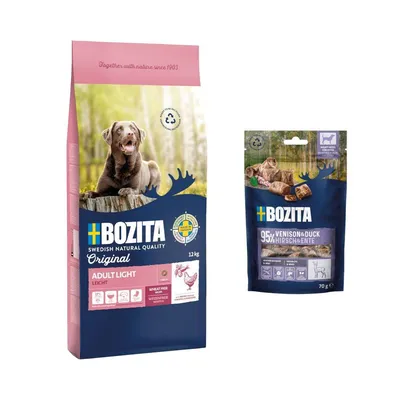 Bozita Original 12 kg pienso + 2 x 70 g Bozita Meaty Bites ¡gratis!