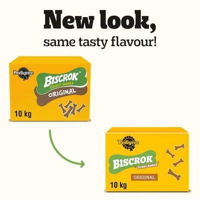PEDIGREE® BISCROK™ Gravy Bones Adult Dog Treats Original Biscuits - 10kg PEDIGREE® BISCROK™ Gravy Bones Adult Dog Treats Original Biscuits - 10kg