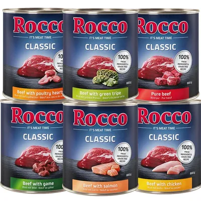 Rocco Classic blandet prøvepakke 6 x 800 g