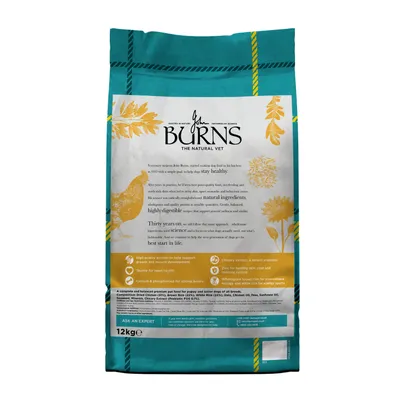 Burns Dog Puppy & Junior Original kuřecí s rýží - 12 kg Burns Dog Puppy & Junior Original kuřecí s rýží - 12 kg