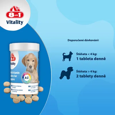 8in1 Vitality multivitamínové tablety pre šteňatá