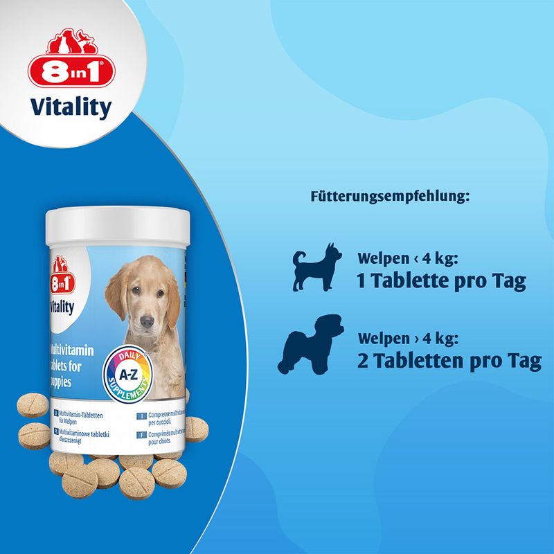 8in1 Vitality multivitaminske tablete pasji mladiči