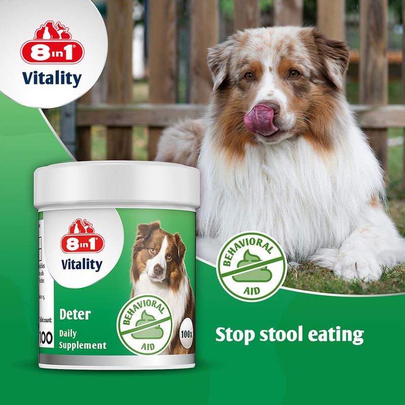 8in1 Vitality Deter Supplement, tabletki przeciw zjadaniu odchodów