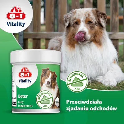 8in1 Vitality Deter Supplement, tabletki przeciw zjadaniu odchodów