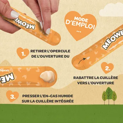 Meowee ! Spoonables Savoury 8 x 14 g
