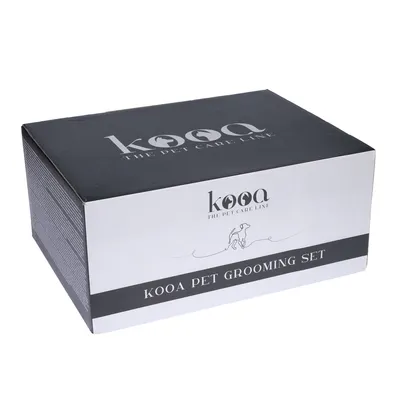 kooa Pet Grooming Set. Premium care brand for pets, The Pet Care Line.