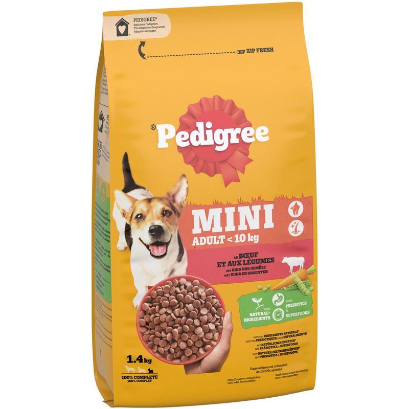 Pedigree Mini Adult <10kg with Beef & Vegetables