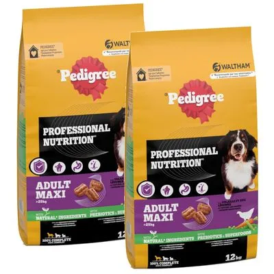 Pedigree Professional Nutrition Adult Maxi >25kg met gevogelte en groenten