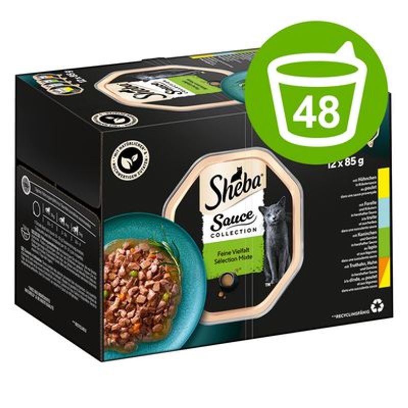 Megapakke Sheba Varianter skåler 48 x 85 g