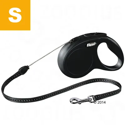 flexi New Classic automatski povodac S crni, 5 m