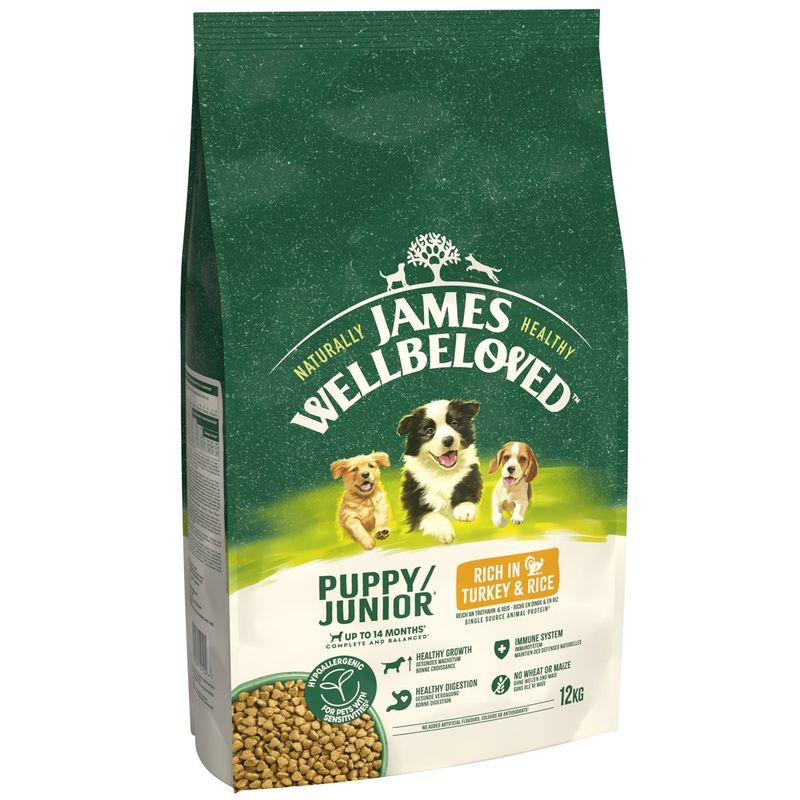 James Wellbeloved Puppy Dog Hypoallergenic Turkey & Rice