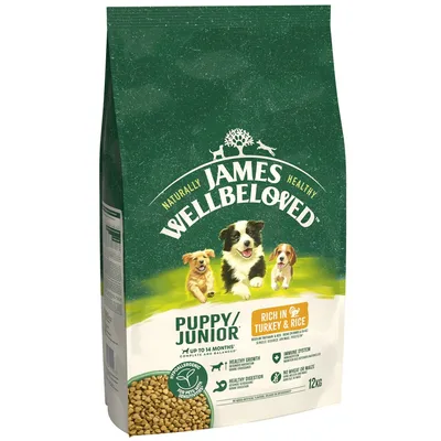 James Wellbeloved Puppy & Junior Dog Hypoallergenic Turkey & Rice