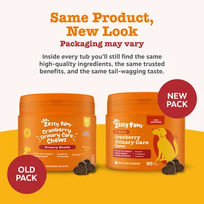 Zesty Paws Cranberry Urinary Care Chews Urinary Health - Turkey - 90 Chews Zesty Paws Cranberry Urinary Care Chews Urinary Health - Turkey - 90 Chews