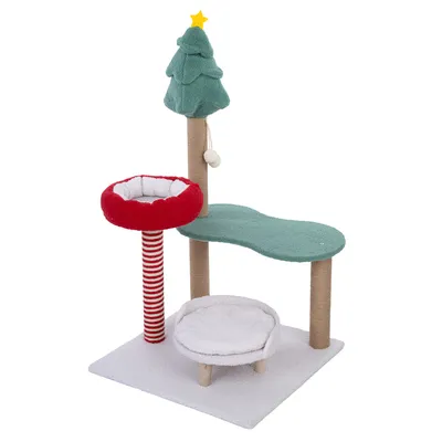 TIAKI Weihnachtlicher Kratzbaum