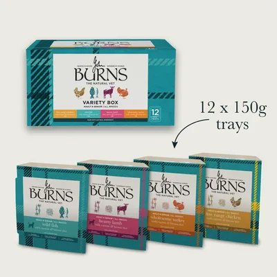 Burns Variety Box Wet Dog Food 12 x 150g - 12 x 150g Burns Variety Box Wet Dog Food 12 x 150g - 12 x 150g