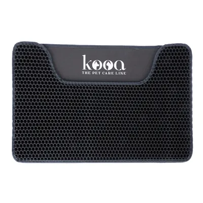 kooa. The Pet Care Line, čierna podložka s včelím štruktúrou.