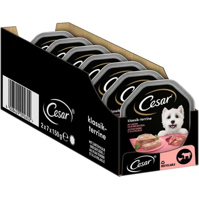 Mégapack Cesar 14 x 150 g pour chien