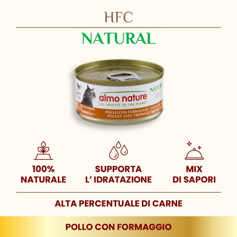 Almo Nature HFC Natural 12 x 70 g umido gatto
