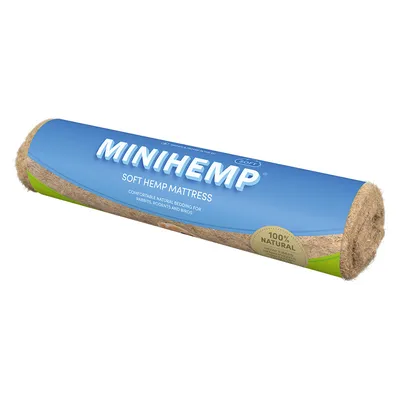 MINIHEMP Soft Hemp Mattress, lecho natural de fibras de cáñamo para conejos, roedores y aves. 100% natural.