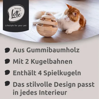Designed by Lotte Katzenspielzeug Neya aus Holz